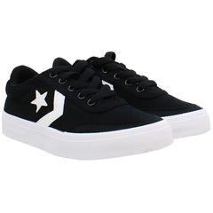 Converse Courtlandt OX Kids Black Plimsolls