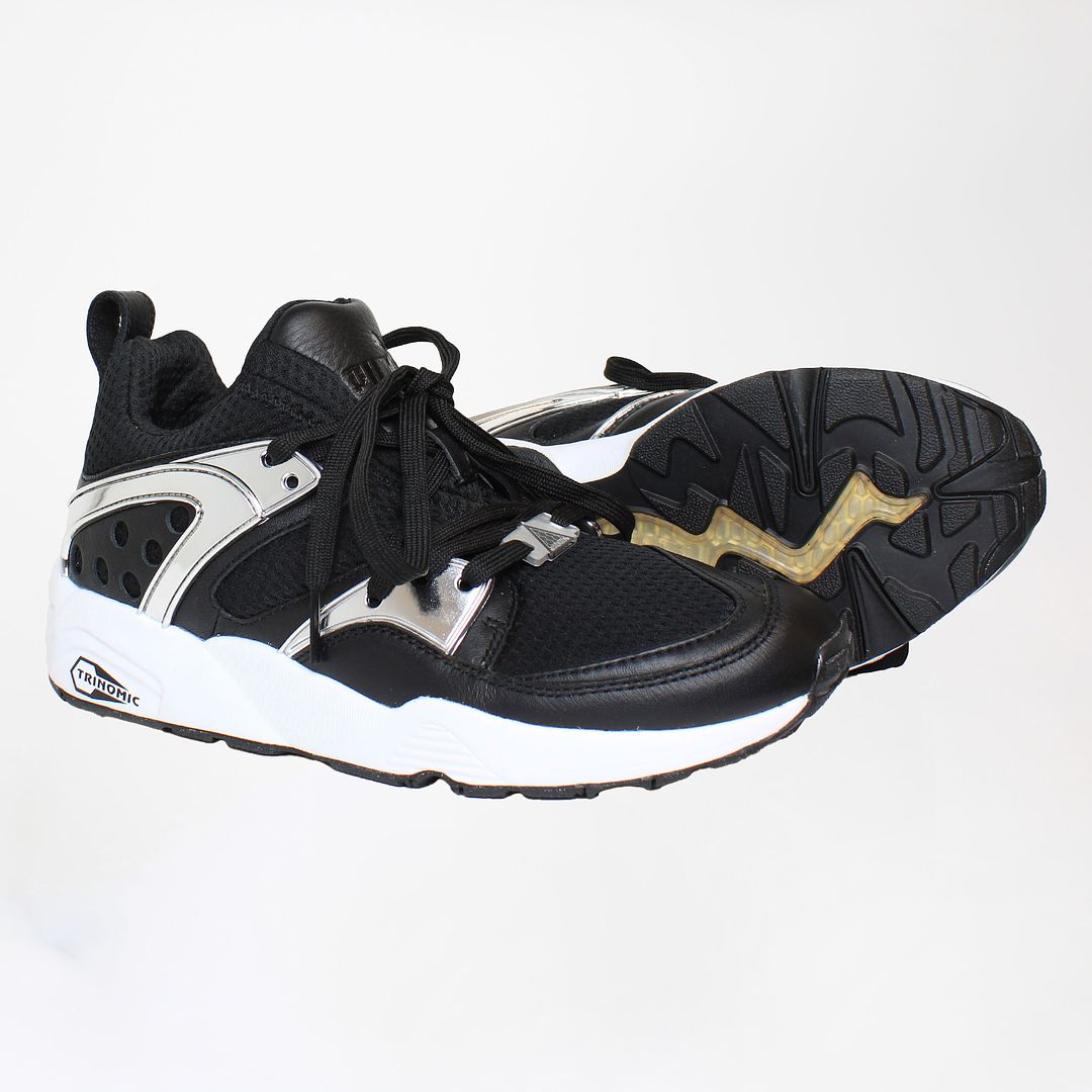 Puma Trinomic Blaze Of Glory Metallic Mens Black Trainers NO BOX