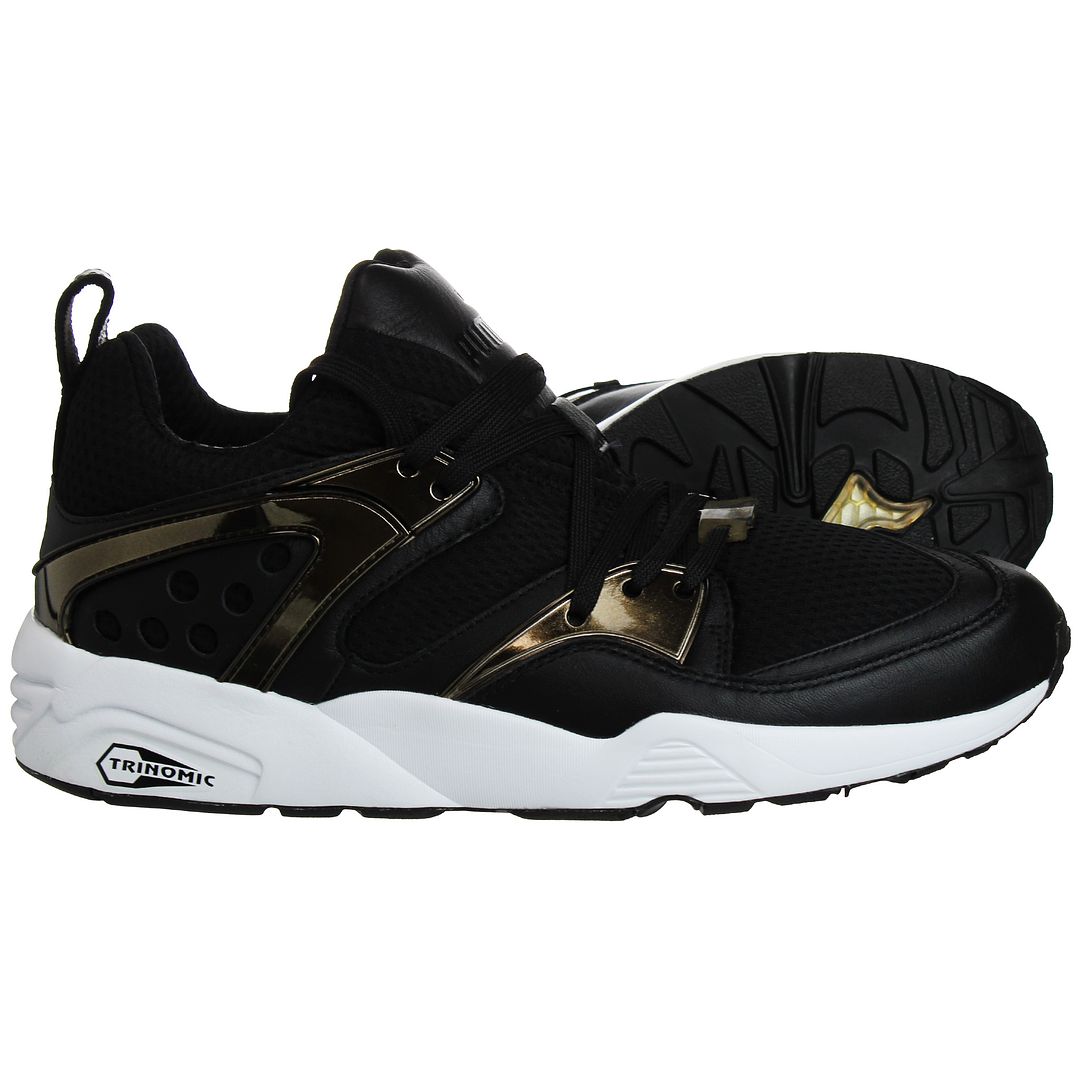 Puma Trinomic Blaze Of Glory Metallic Mens Black Trainers