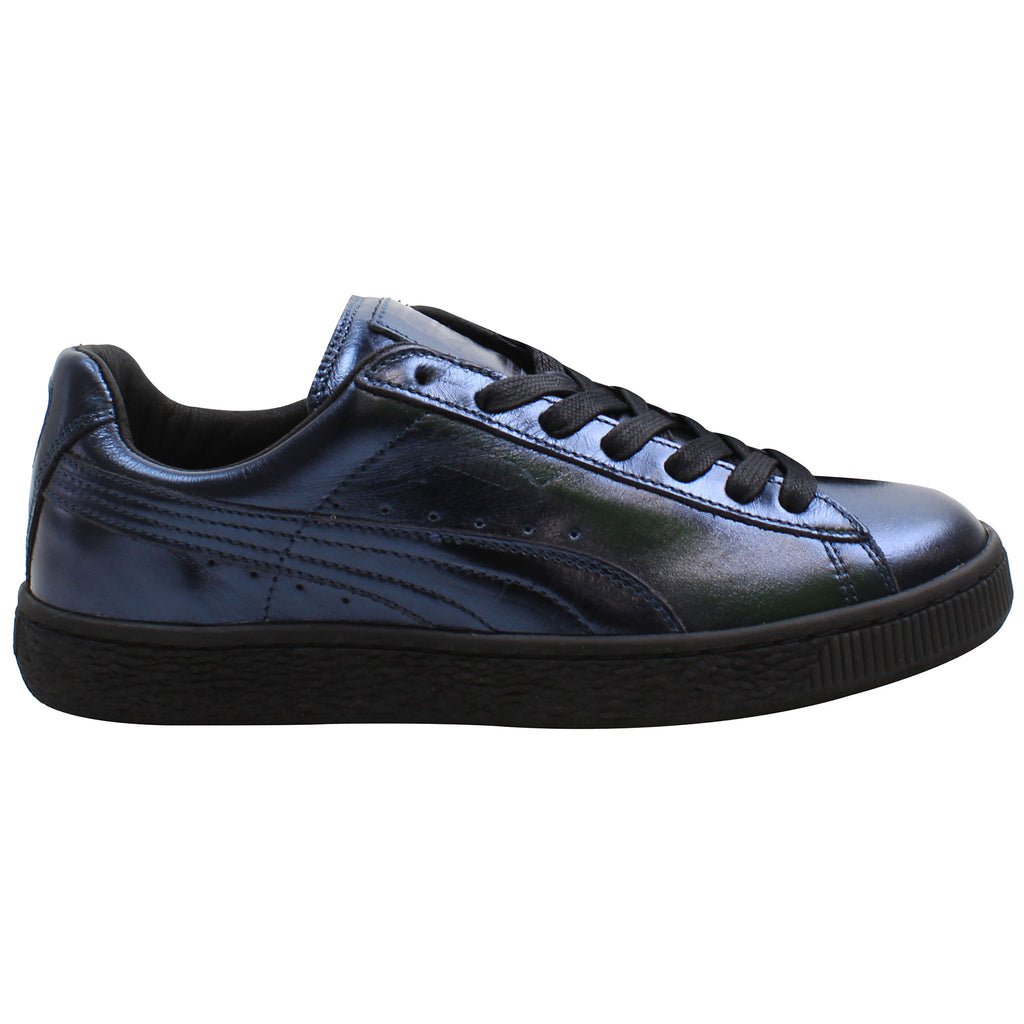 Puma Basket Creepers Womens Metallic Black/Indigo Trainers