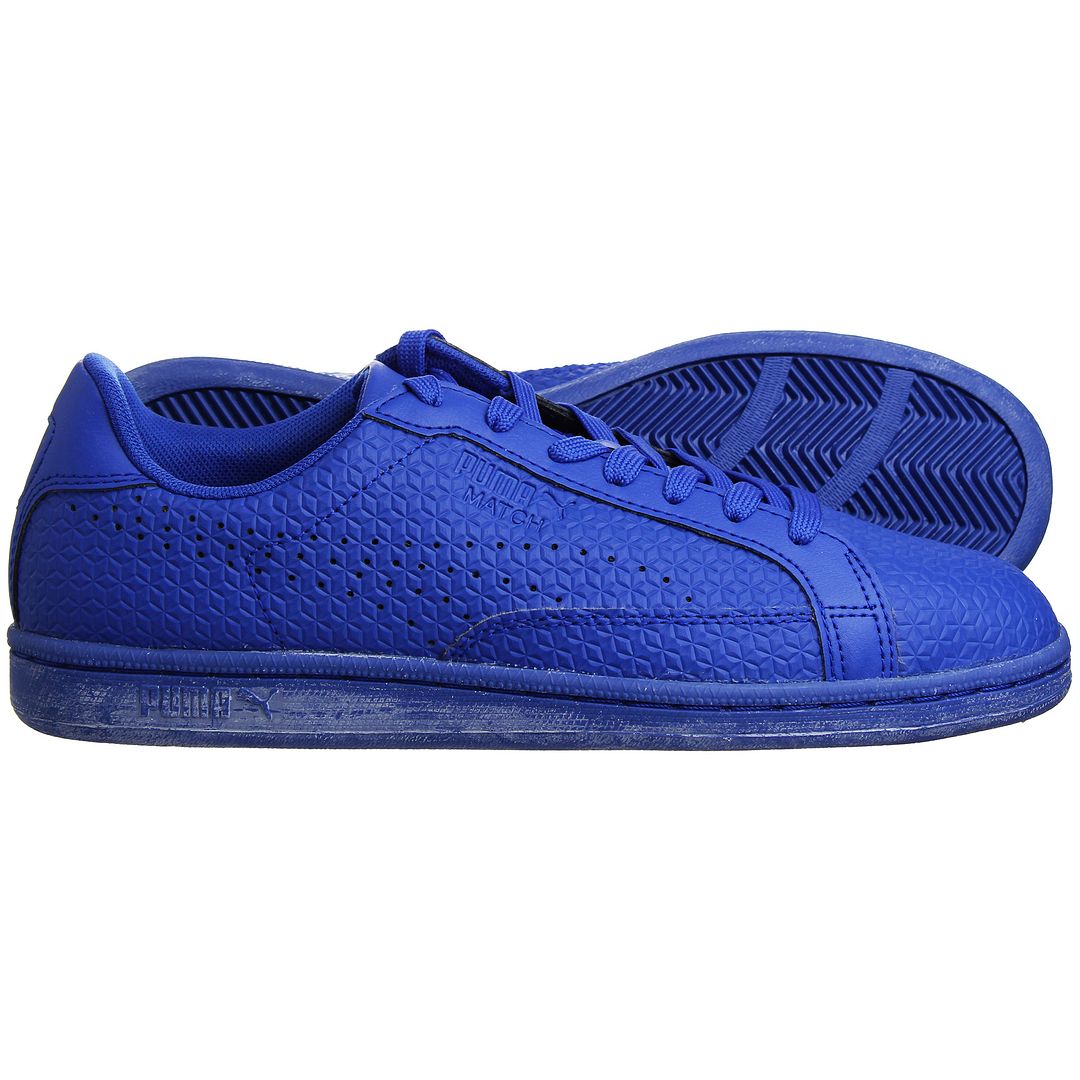 Puma Match Emboss Mens Blue Trainers