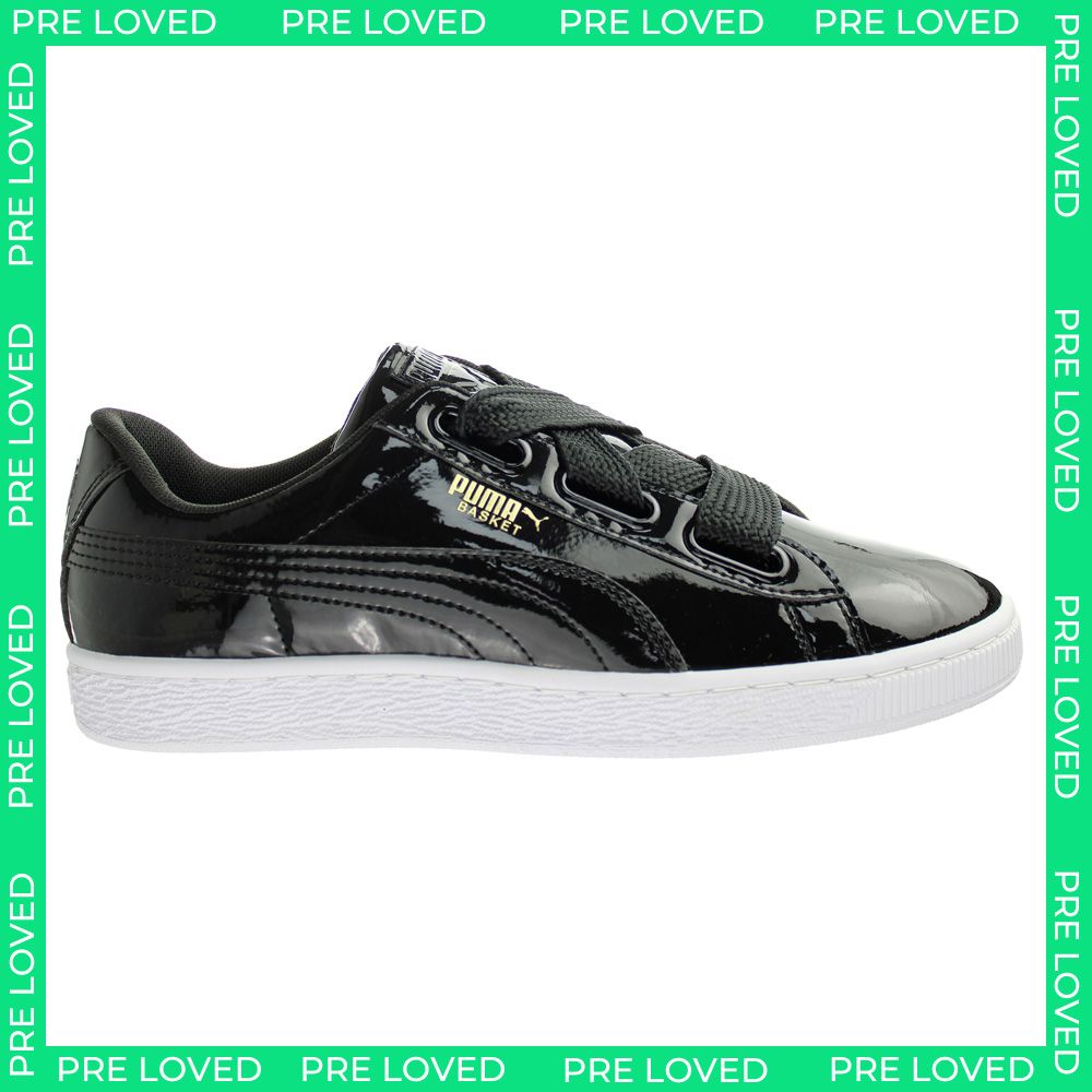 Puma Basket Heart Womens Black Trainers NO BOX