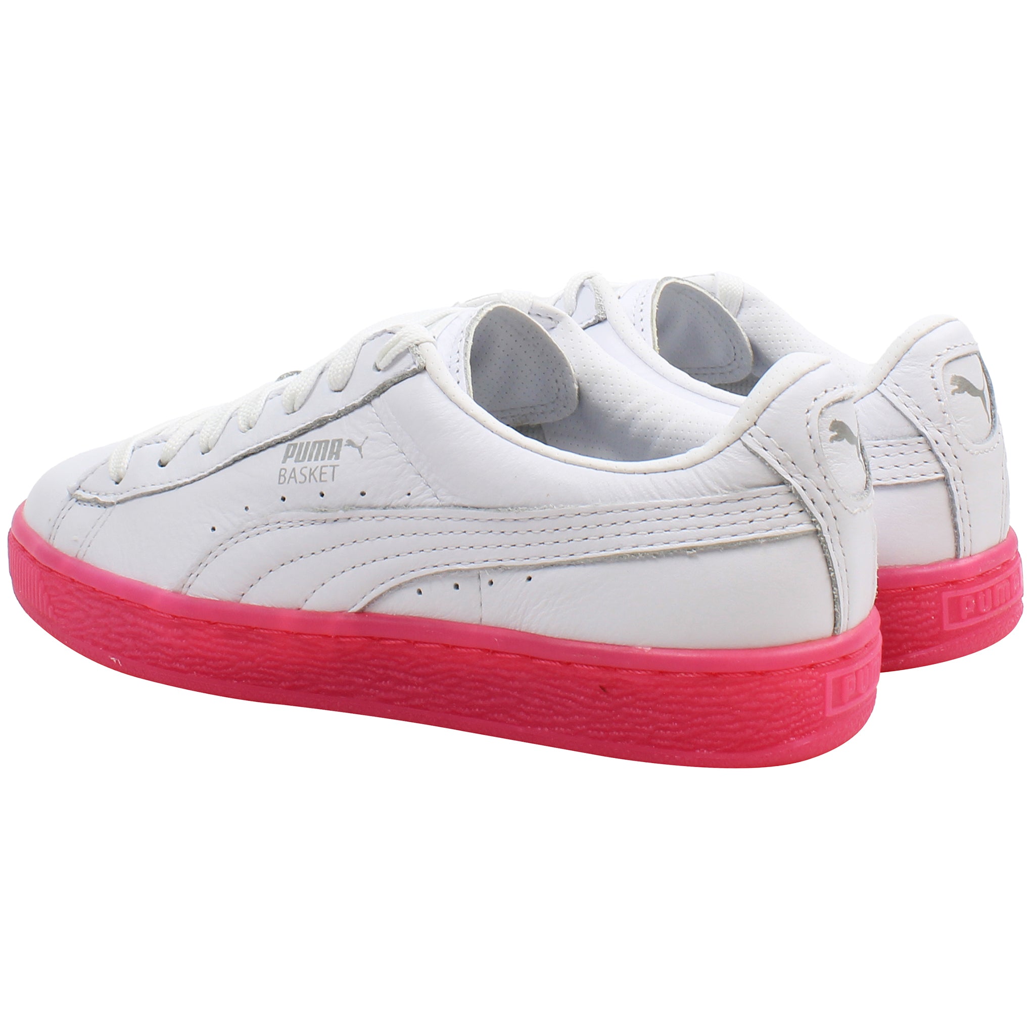 Puma Basket Classic Mono Ice Ref Womens White Trainers