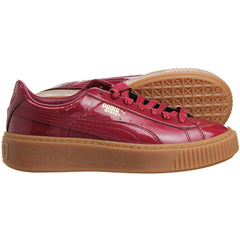 Puma Basket Platform Womens Red Trainers