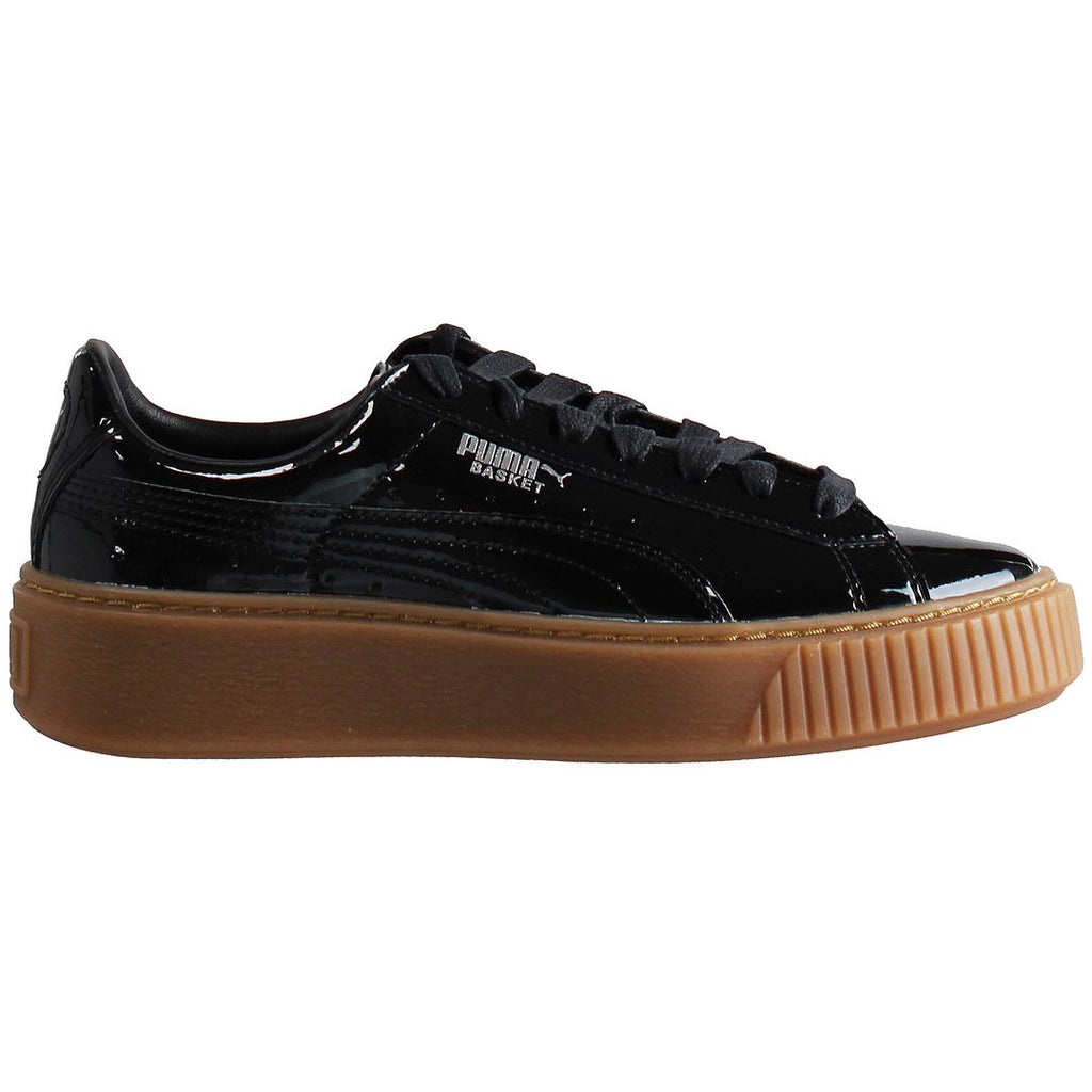 Puma Basket Platform Womens Black Trainers