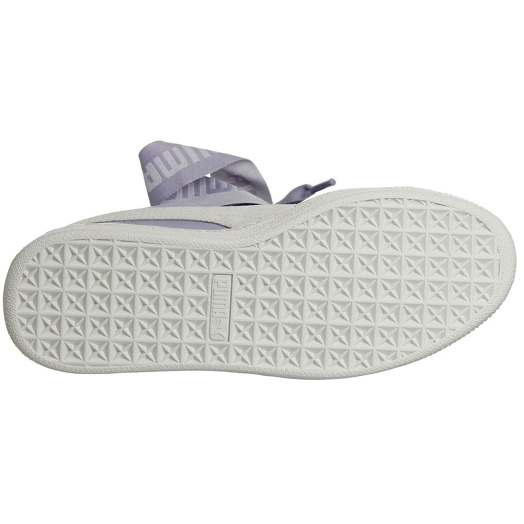 Puma Basket Heart DE Womens Lilac Trainers