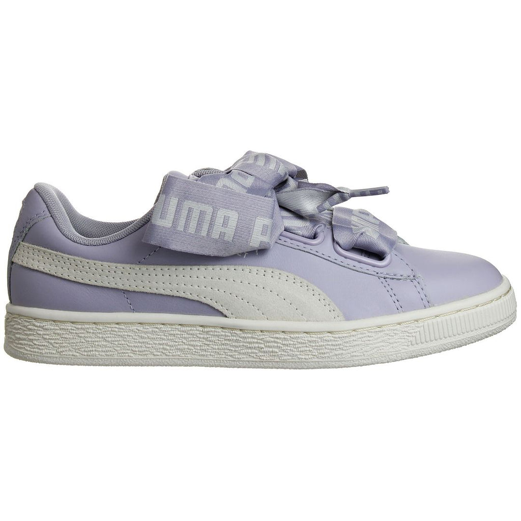 Puma Basket Heart DE Womens Lilac Trainers