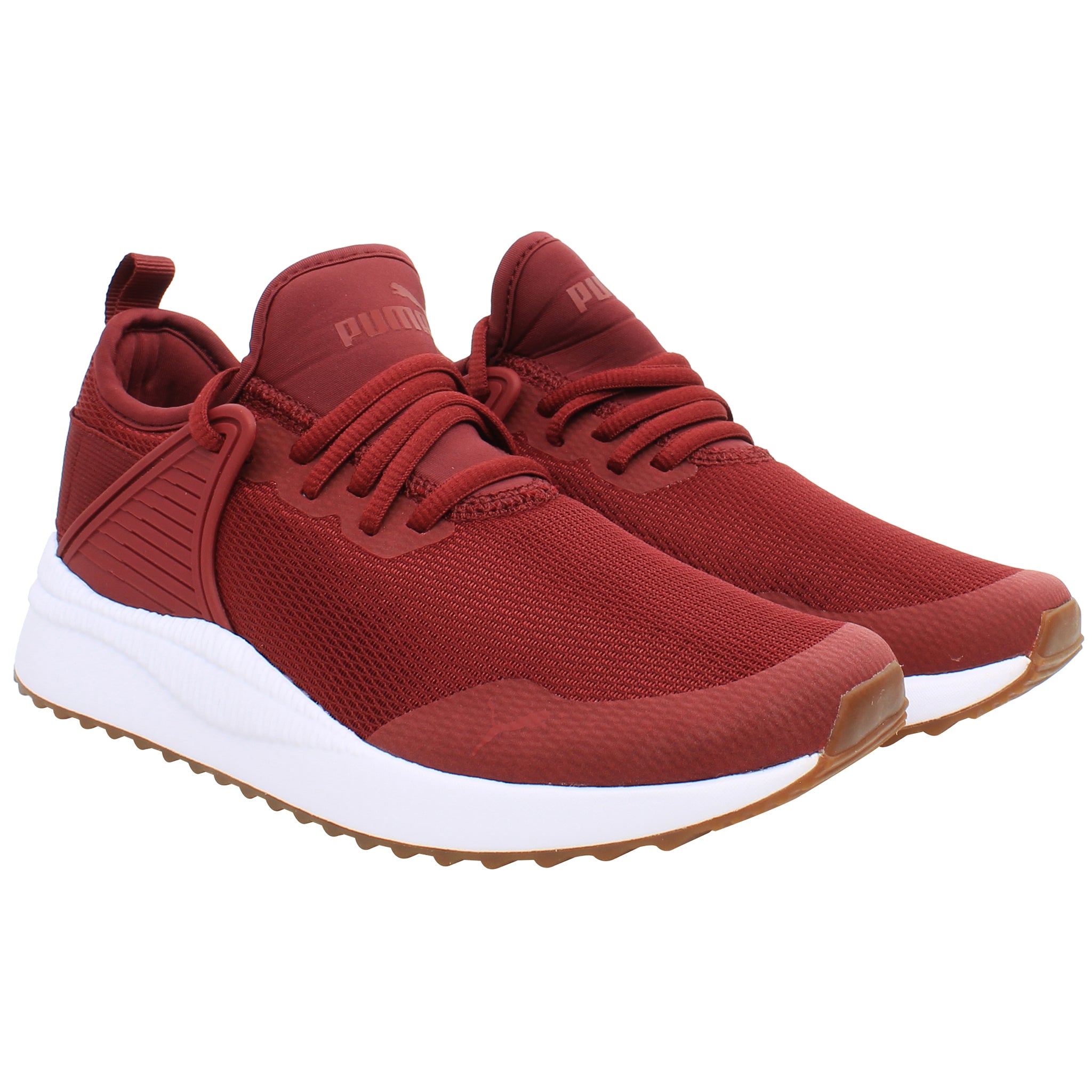 Puma Pacer Next Cage Mens Burgundy Trainers