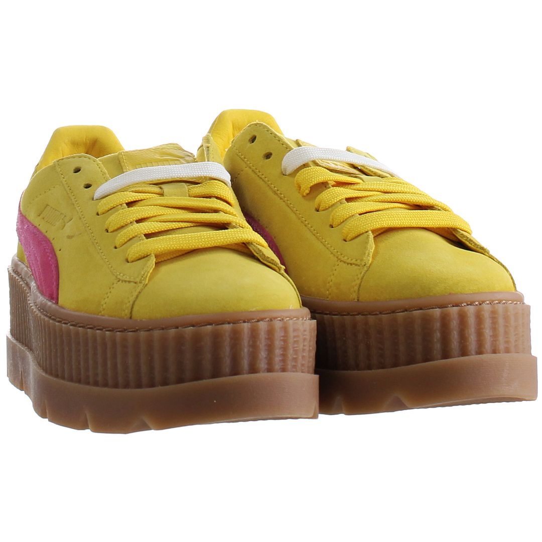 Puma x Rihanna Fenty Cleated Creeper Womens Yellow Trainers Sport It First