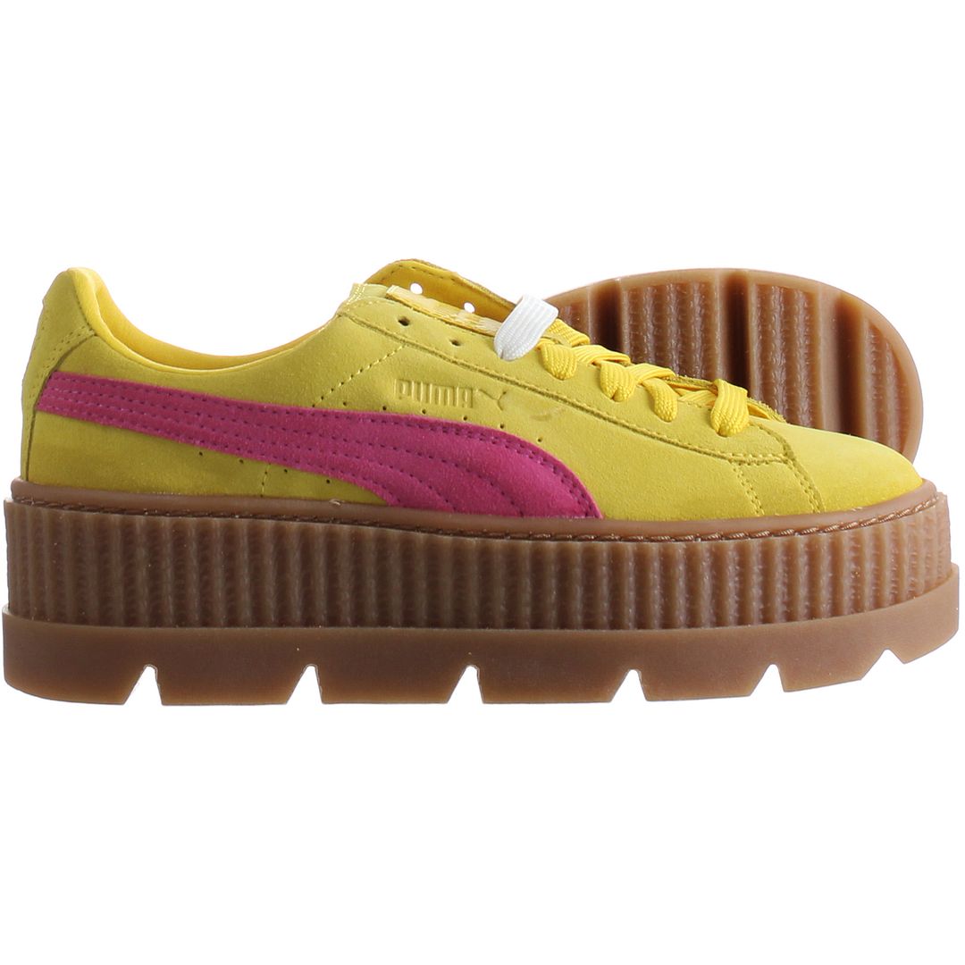 Puma x Rihanna Fenty Cleated Creeper Womens Yellow Trainers Sport It First