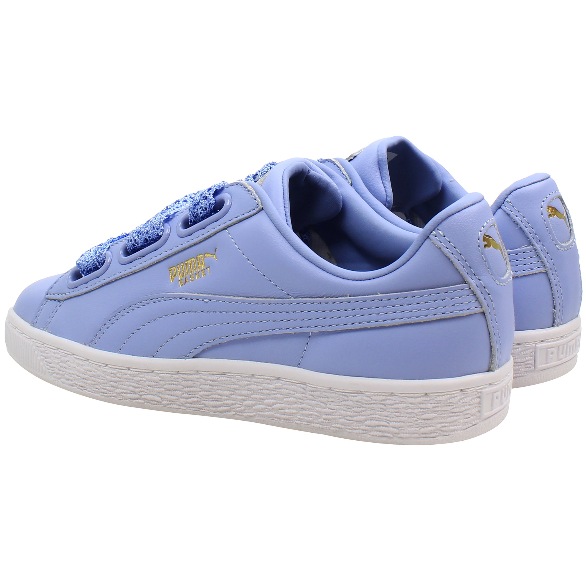 Puma Basket Heart Crochet Womens Lavender Trainers – Sport It First