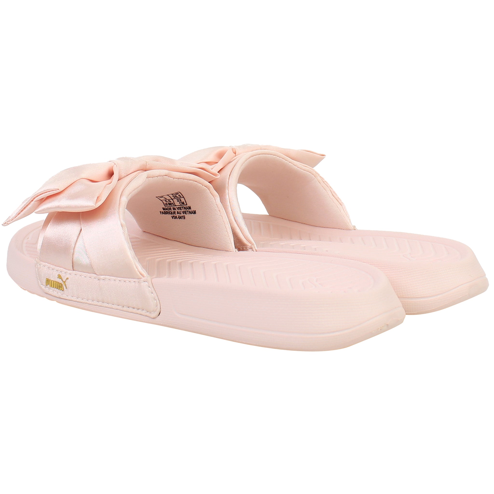 Flip Flops Puma Popcat Pink Puma Popcat Bow Womens Pink Sliders