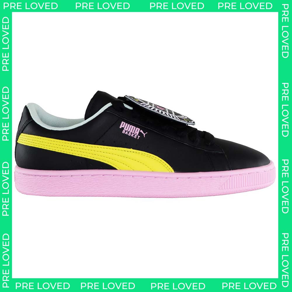 Puma Basket Badge TZ Womens Black Trainers NO BOX