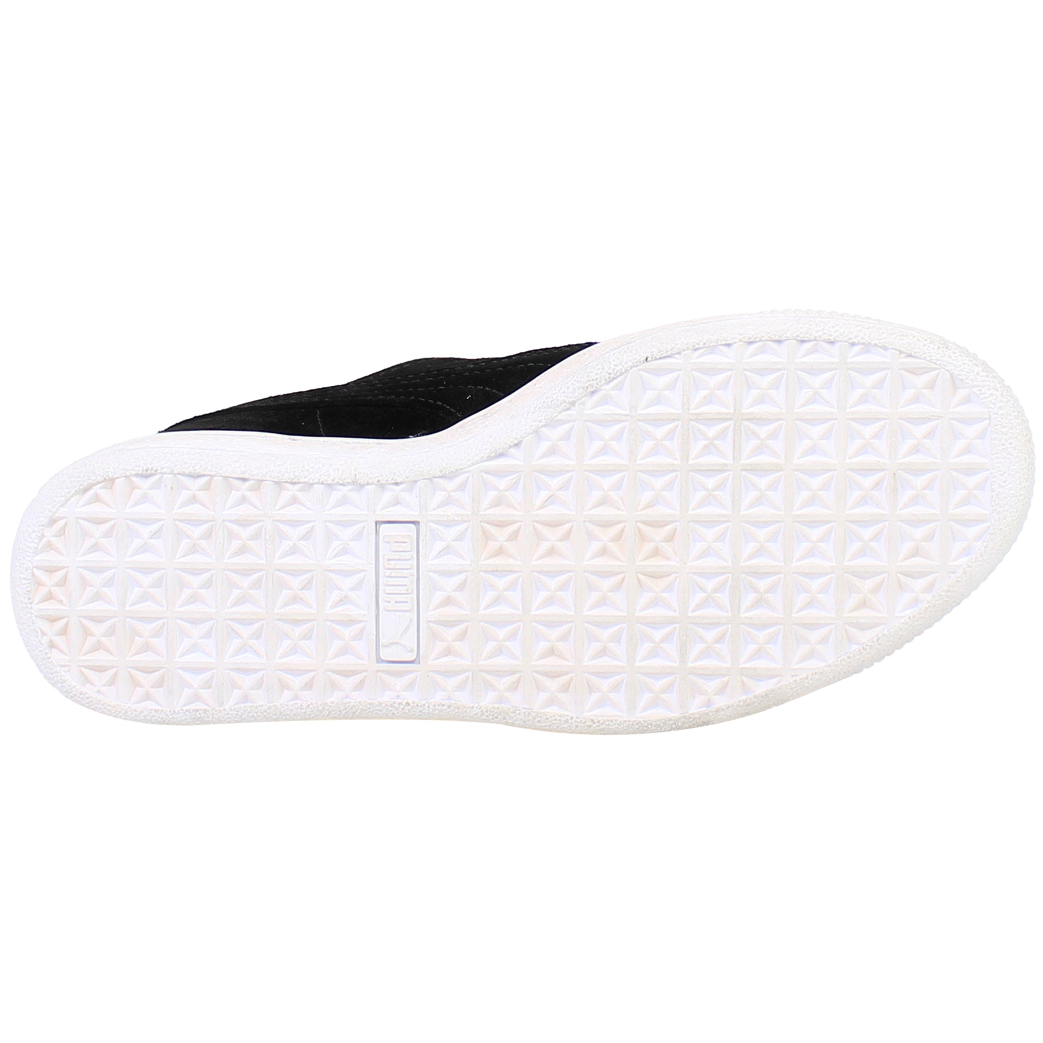 Puma Suede Classic Metal Badge Mens Black Trainers