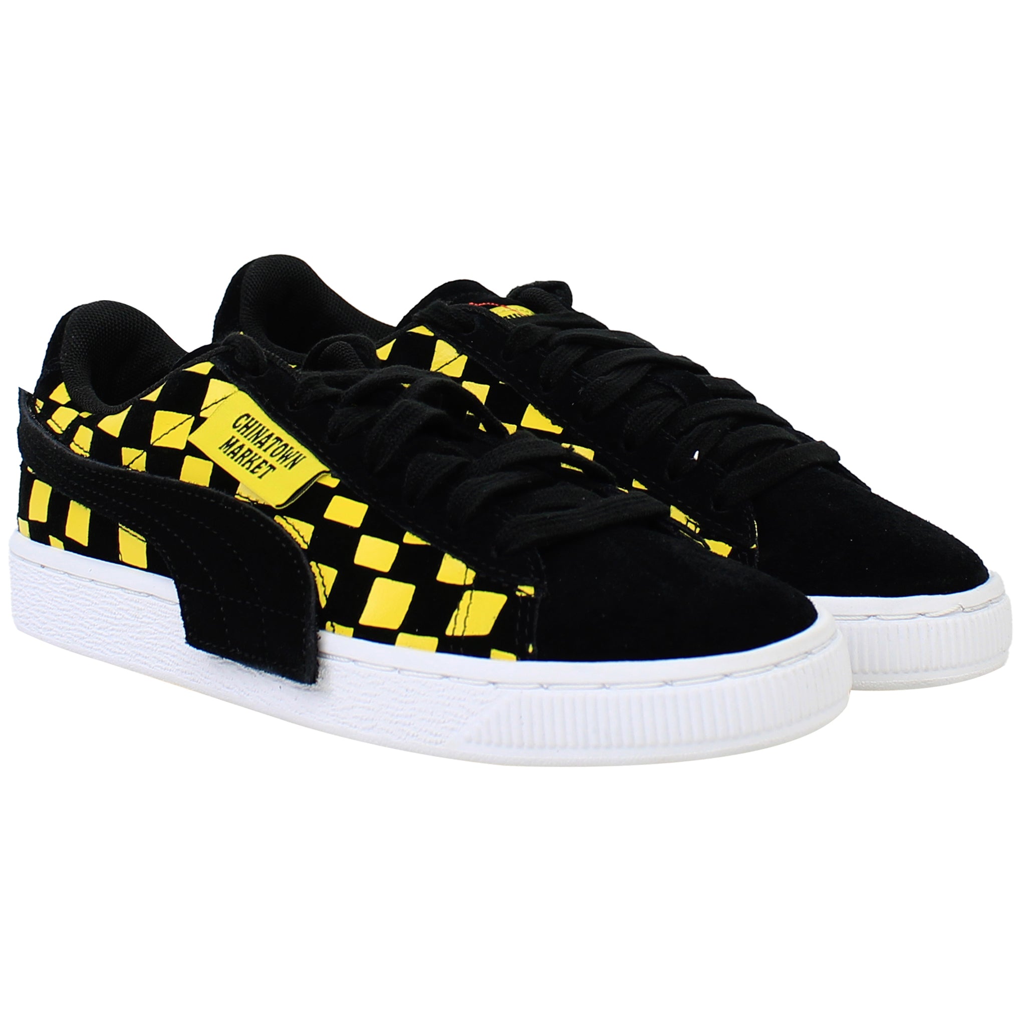 Puma Suede x Chinatown Market Mens Black/Yellow Trainers