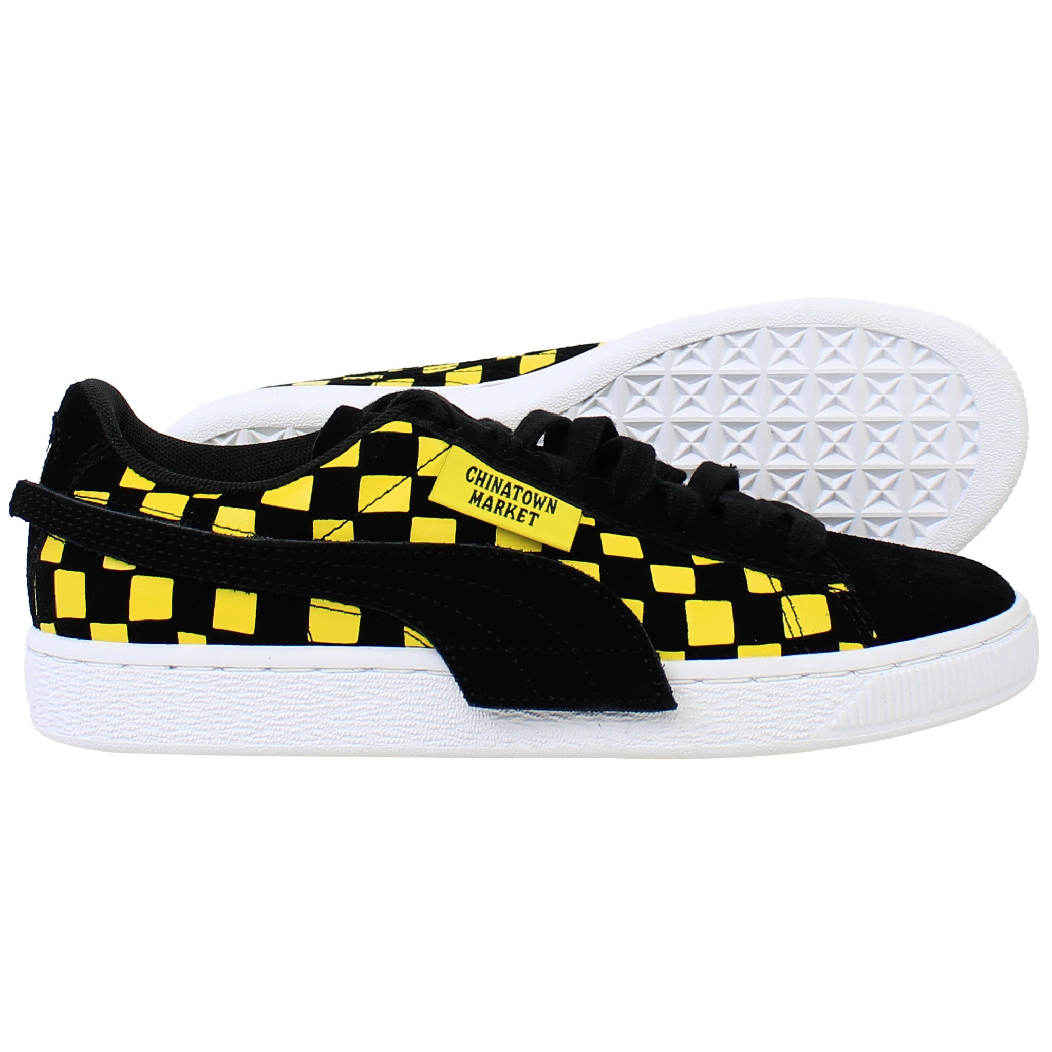 Puma Suede x Chinatown Market Mens Black/Yellow Trainers