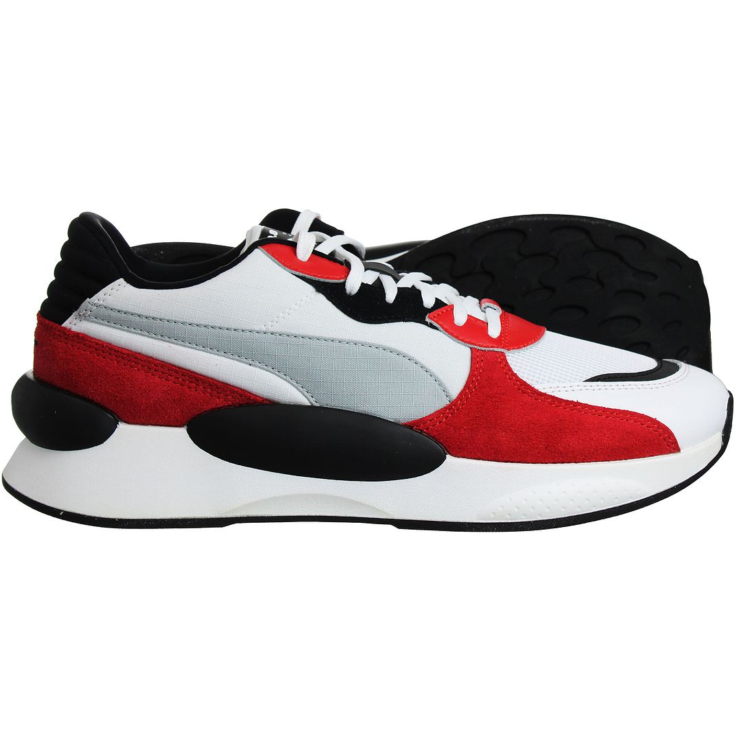 Puma RS 9.8 Space Mens White/Red Trainers