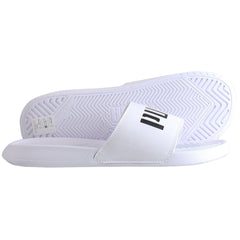 Puma Popcat Patent Womens White Sliders