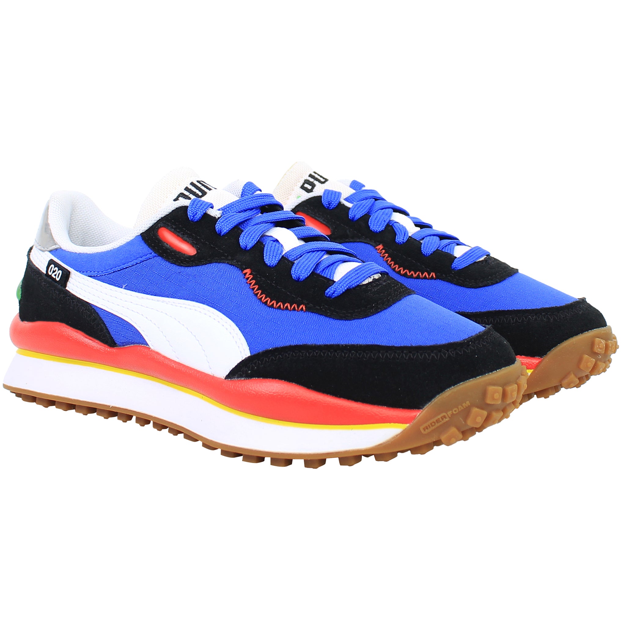 Puma Style Rider Play On Mens Blue/Black Trainers