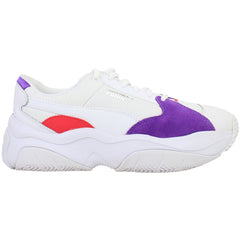 Puma Storm.Y Womens White/Purple Trainers