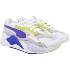Puma RS-X3 Mesh Pop Womens White/Purple Trainers