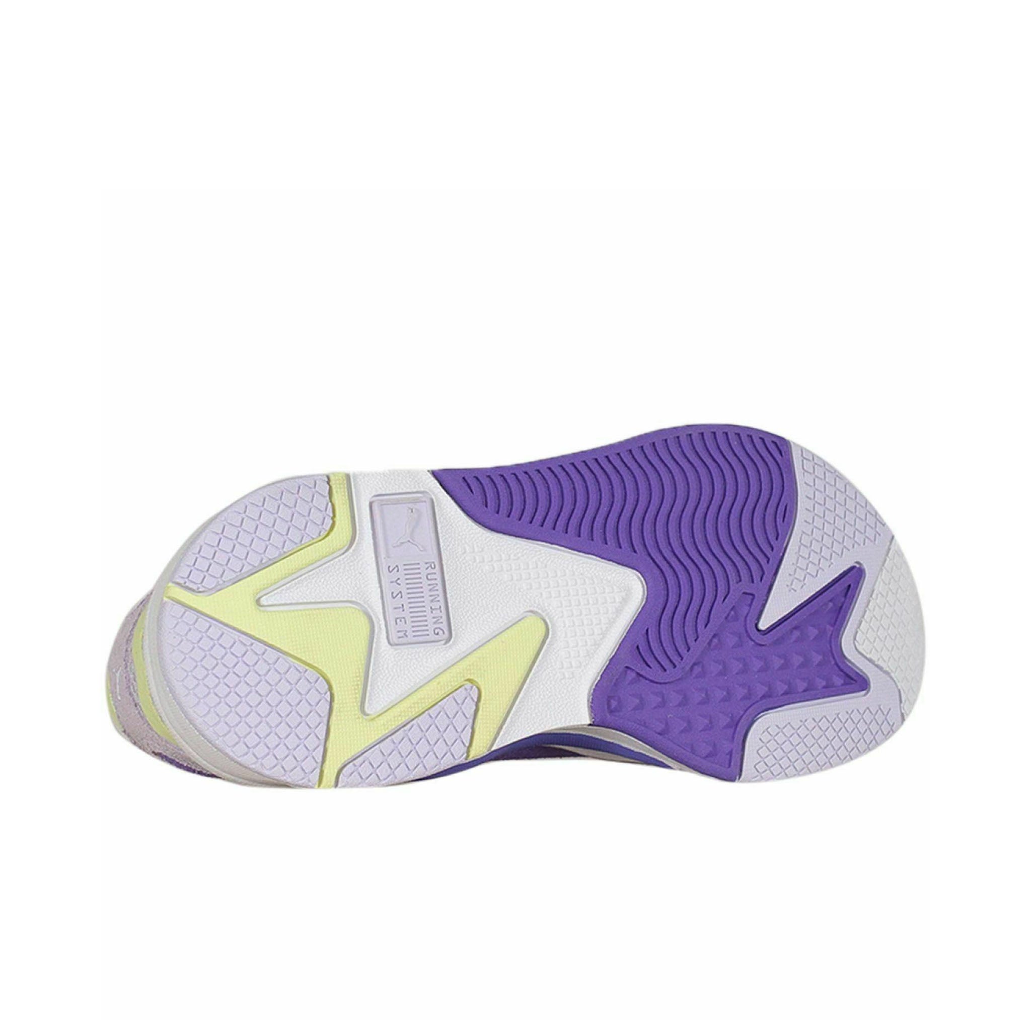 Puma RS-X3 Mesh Pop Womens White/Purple Trainers