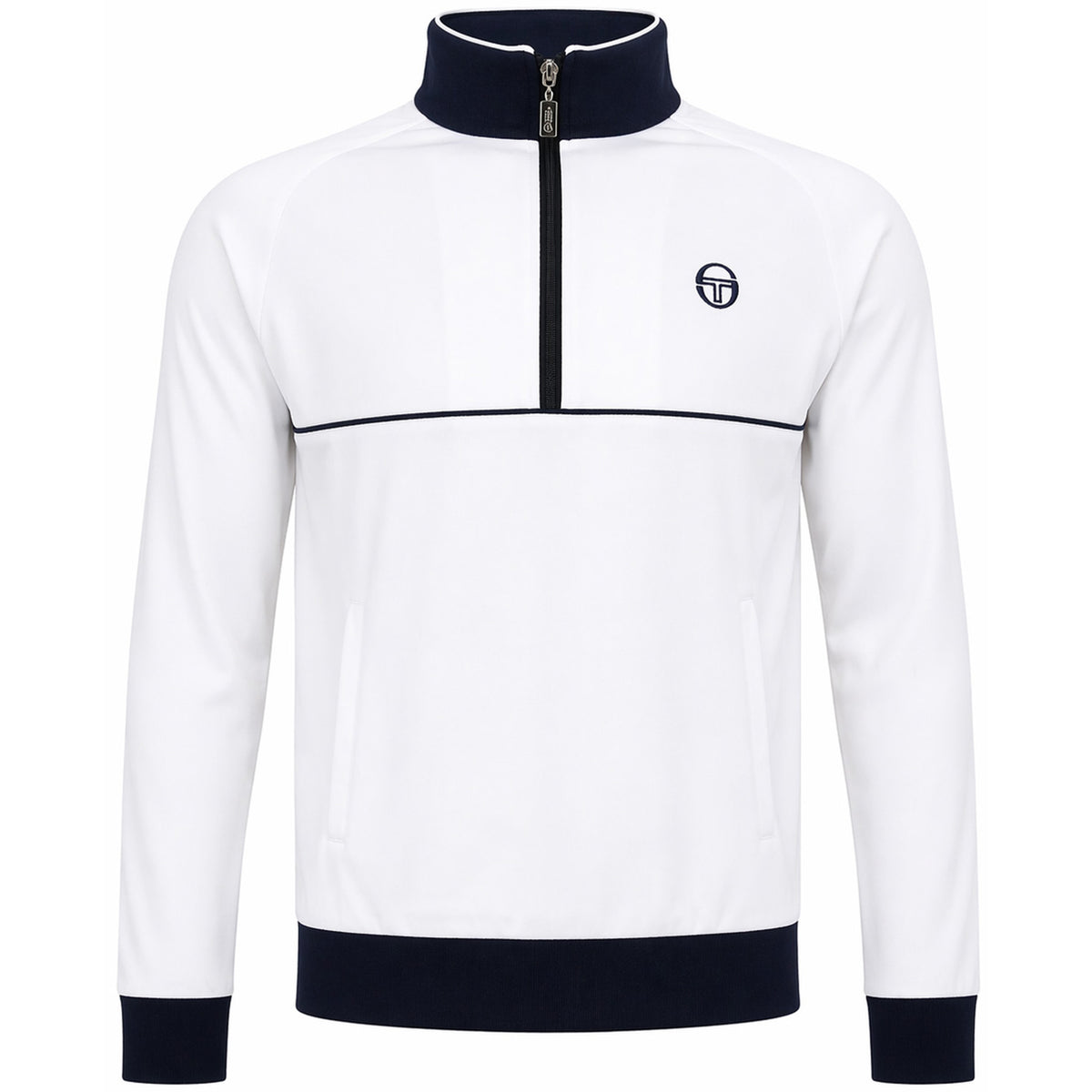 Sergio Tacchini Orion Mens White/Navy Track Top