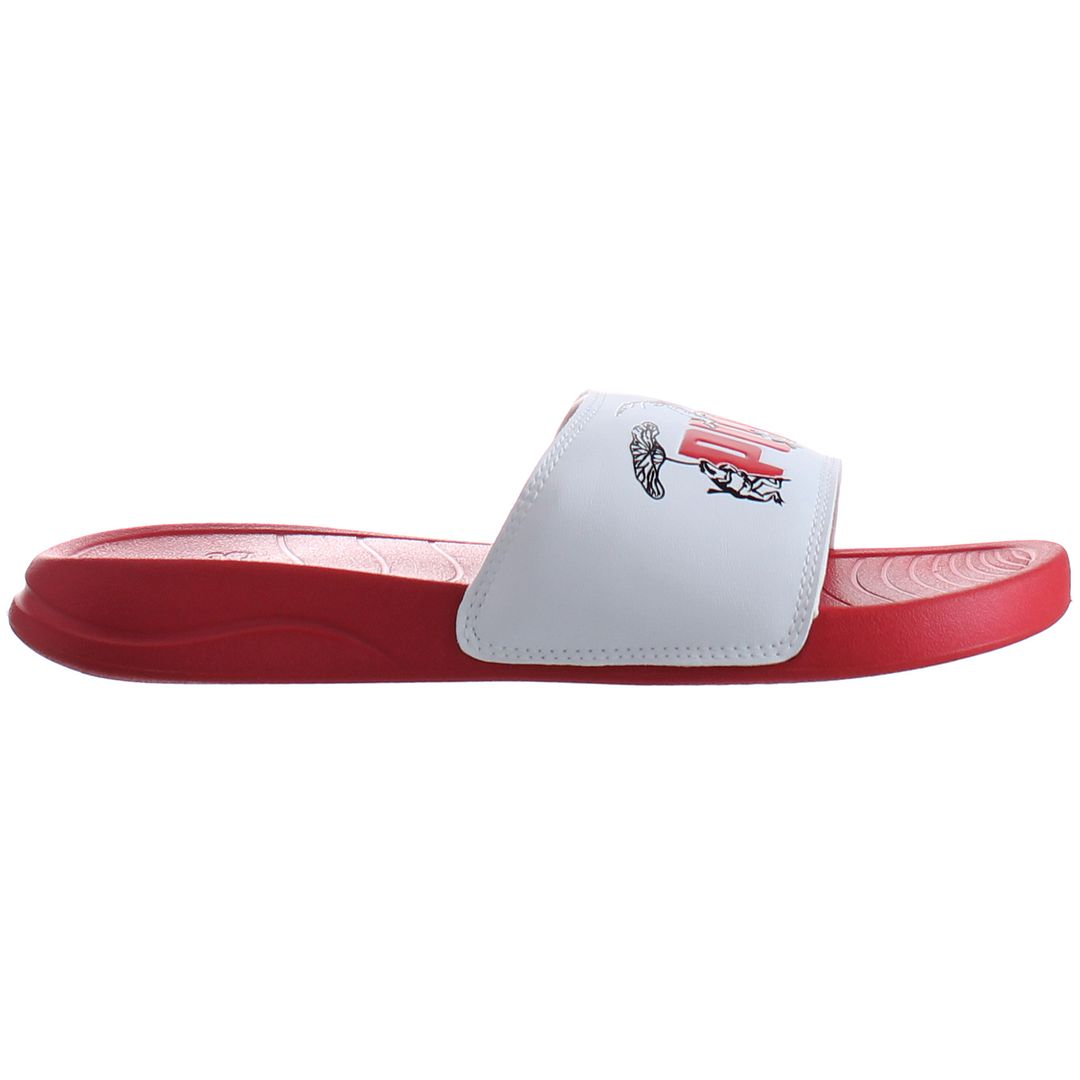 Puma Popcat Tokyo Mens White/Red Sliders