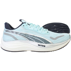 Puma Velocity Nitro 3 Womens Light Blue Running Shoes