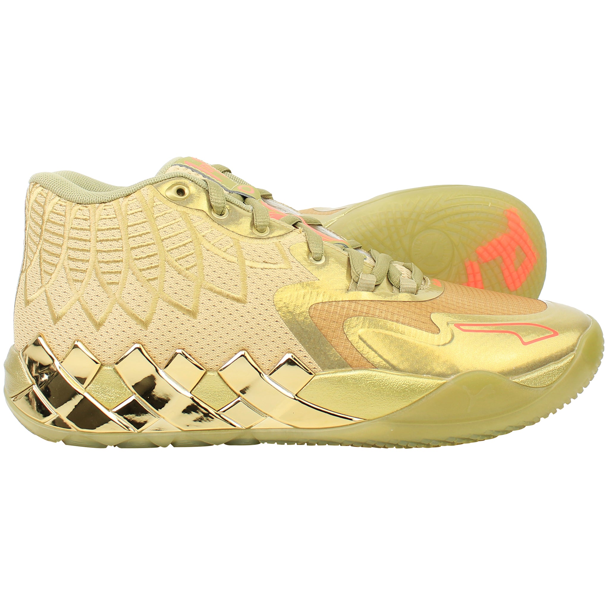 Puma MB.01 Golden Child Mens Gold Basketball Shoes