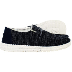 Hey Dude Wendy Sox Womens Navy Trainers