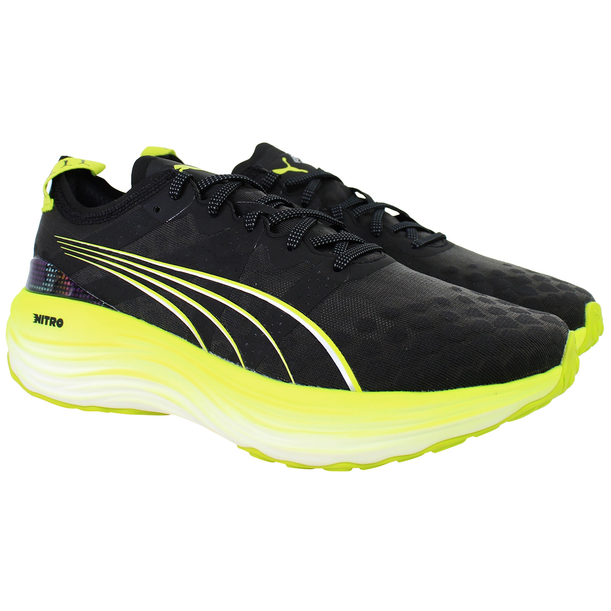 Puma ForeverRun Nitro PsyRush Mens Black Running Shoes