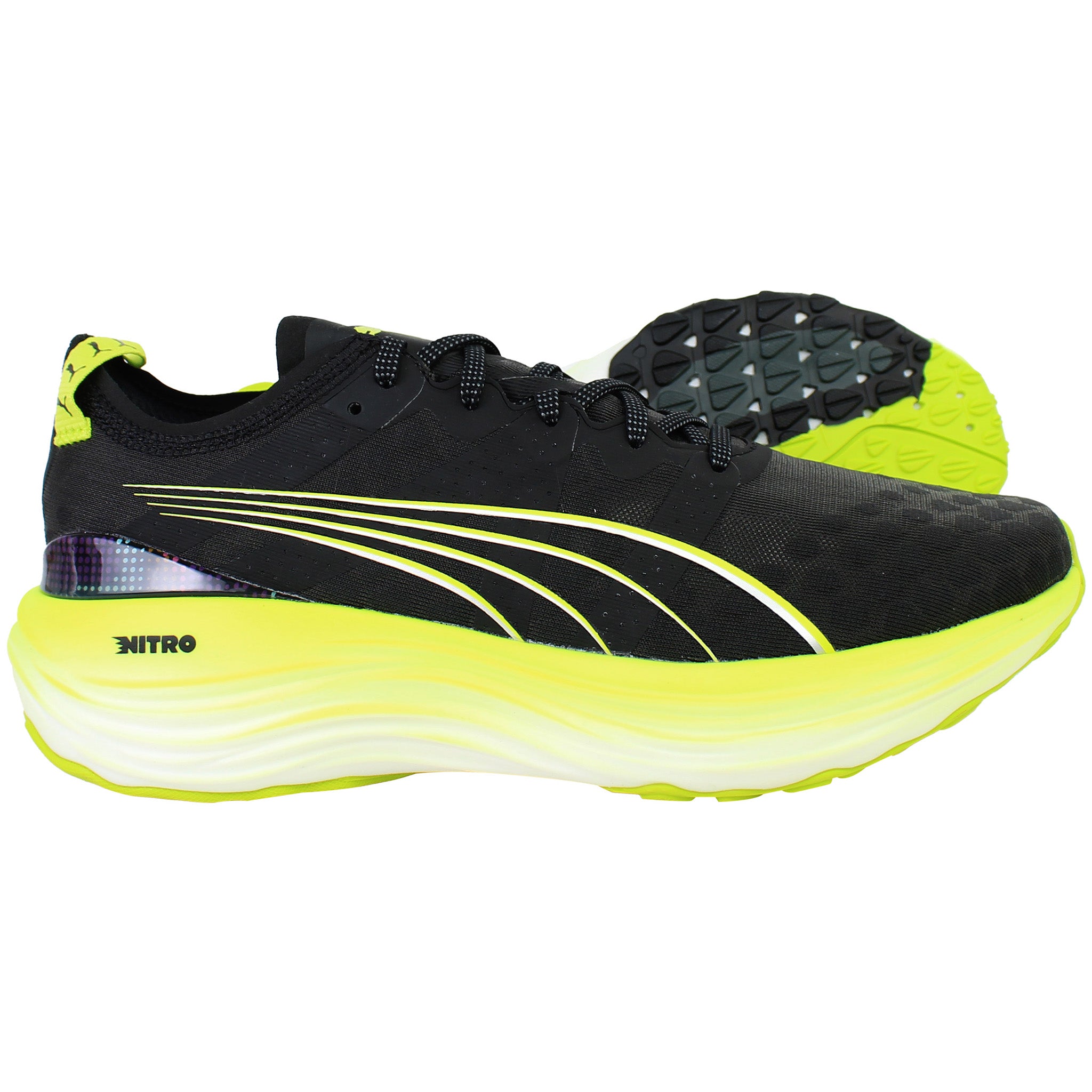 Puma ForeverRun Nitro PsyRush Mens Black Running Shoes