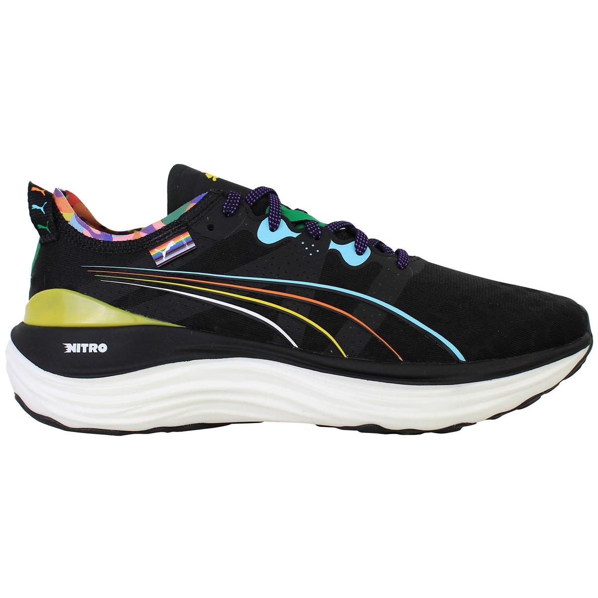 Puma ForeverRun Nitro LM Womens Black Running Shoes