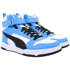 Puma RBD Game Mens Blue/White High Trainers