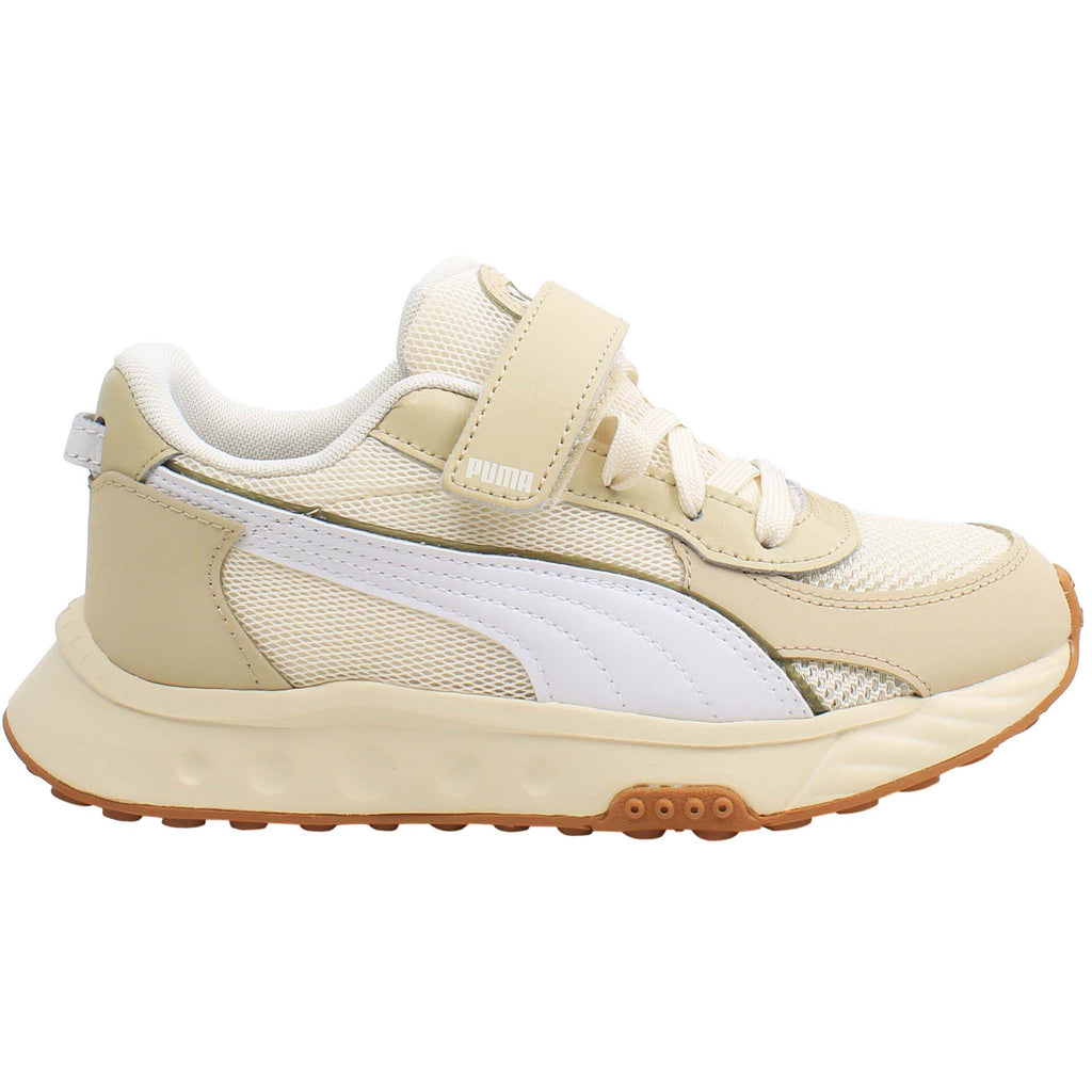 Puma Wild Rider Futurism AC Kids Beige Trainers