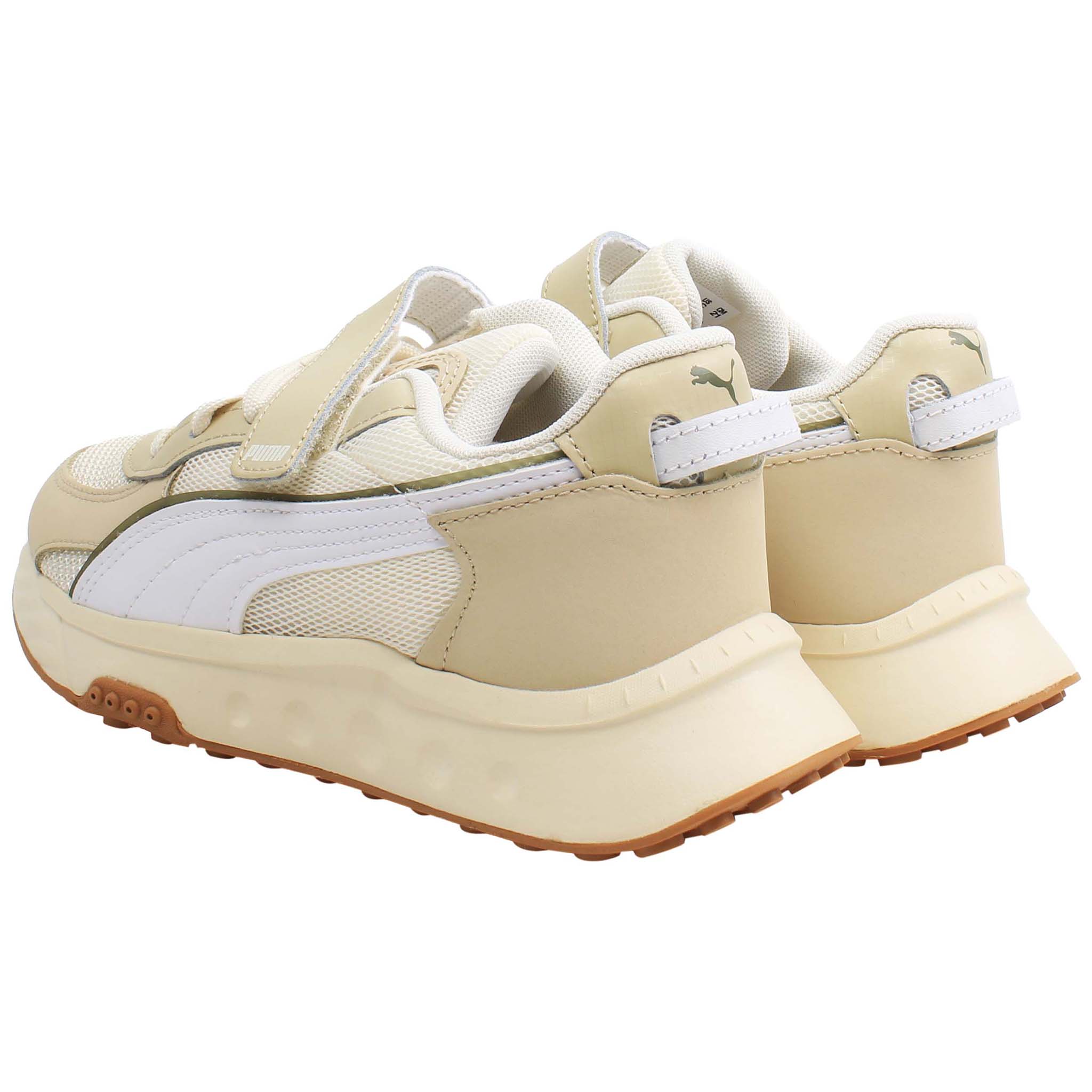 Puma Wild Rider Futurism AC Kids Beige Trainers