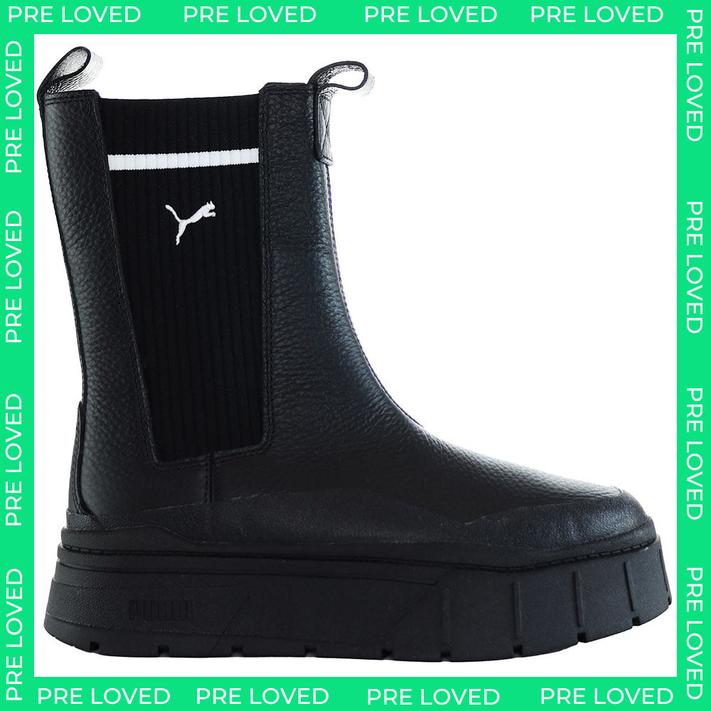 Puma x Mayze Stack Womens Black Chelsea Boots NO BOX