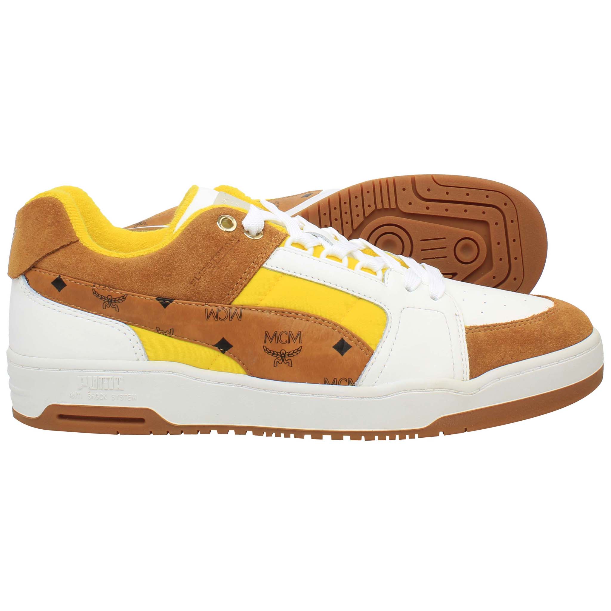 Puma Slipstream Lo MCM Mens White/Brown Trainers