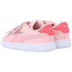 Puma Smash v2 Bfly V Kids Pink Trainers