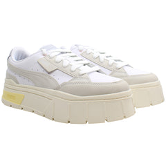 Puma Mayze Stack Luxe Womens White Trainers