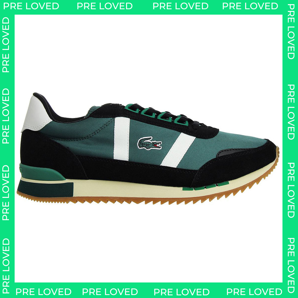 Lacoste Partner Retro 319 1 SMA Mens Green/Black Trainers NO BOX