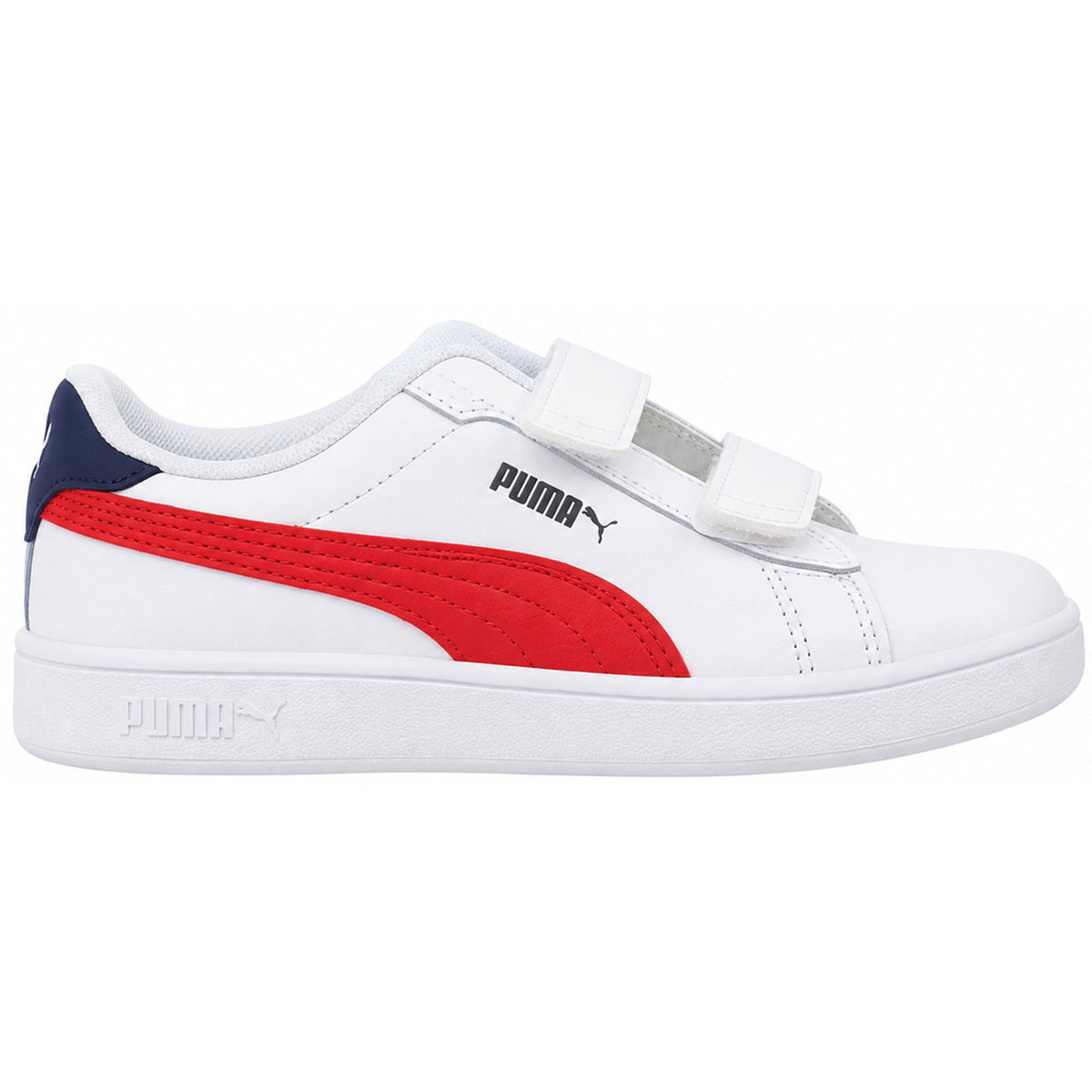 Puma Smash 3.0 L V PS Kids White Trainers