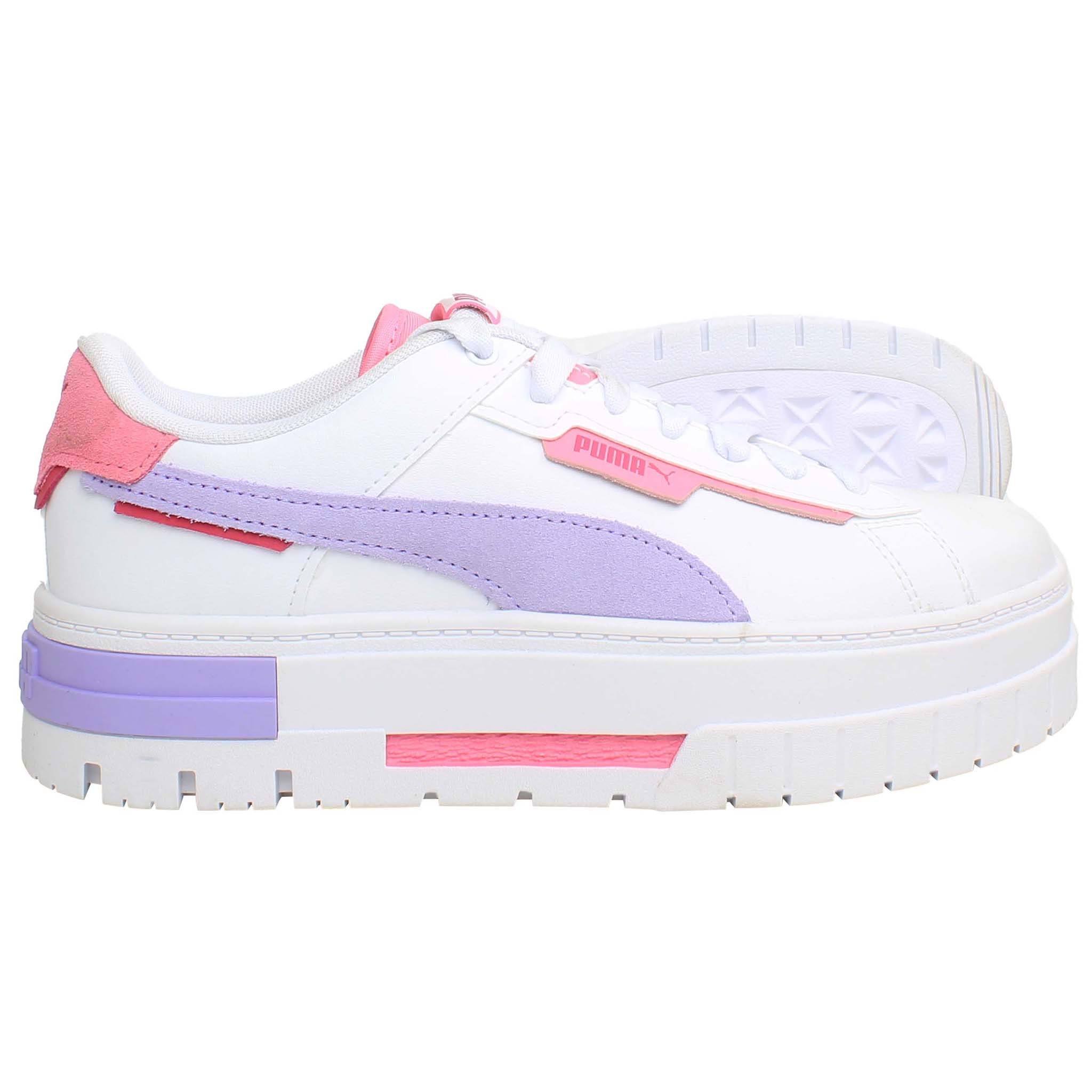 Puma Mayze Crashed Womens White Trainers