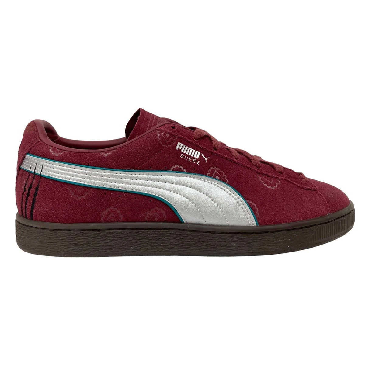 Puma Suede 2 One Piece Mens Burgundy Trainers
