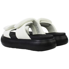 Puma Mayu Puffy Womens White Sliders