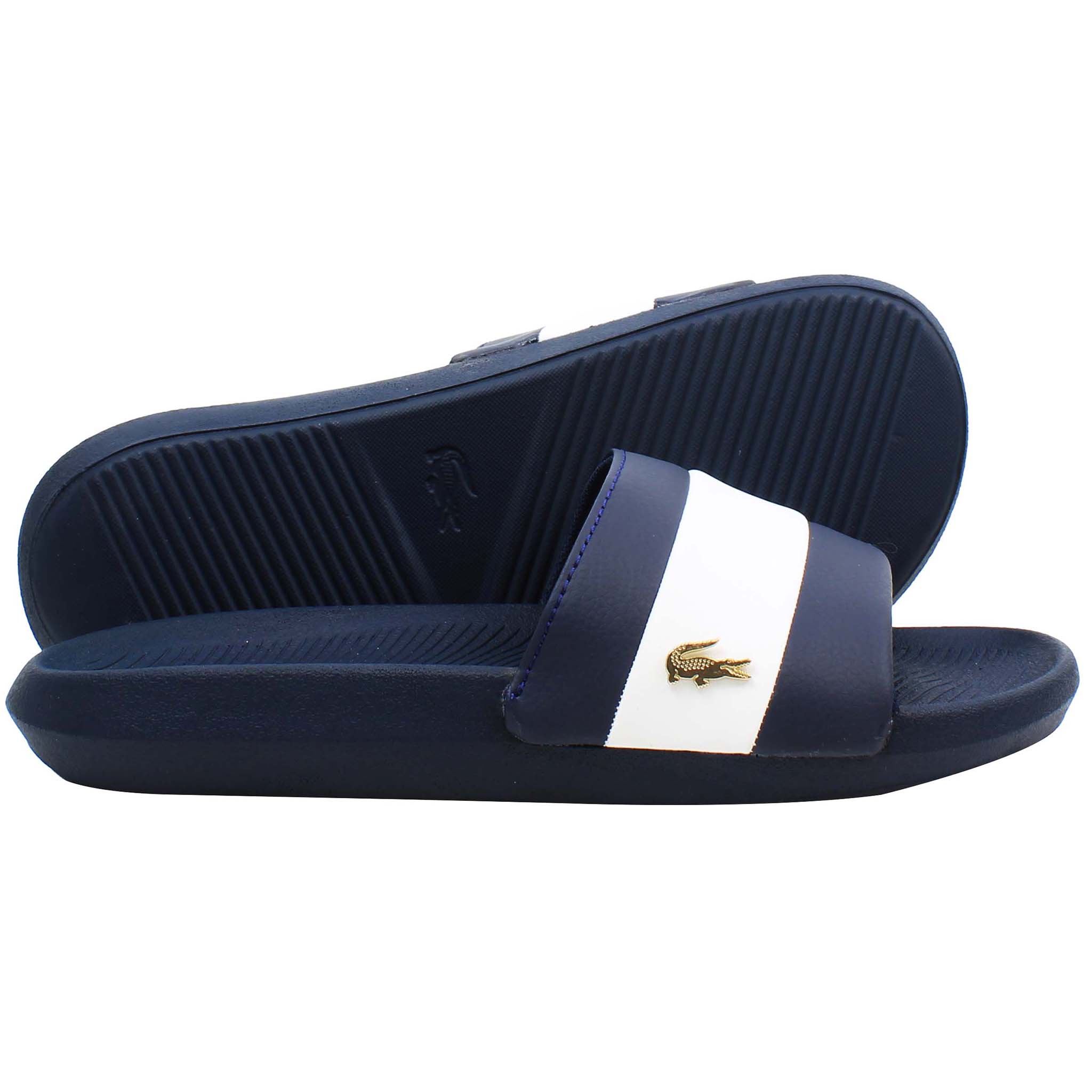 Lacoste Croco Slide 120 3 Womens Navy Sliders