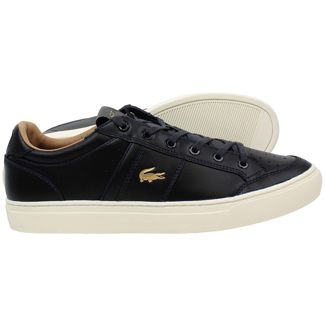 Lacoste Courtline 120 1 Mens Dark Navy Trainers