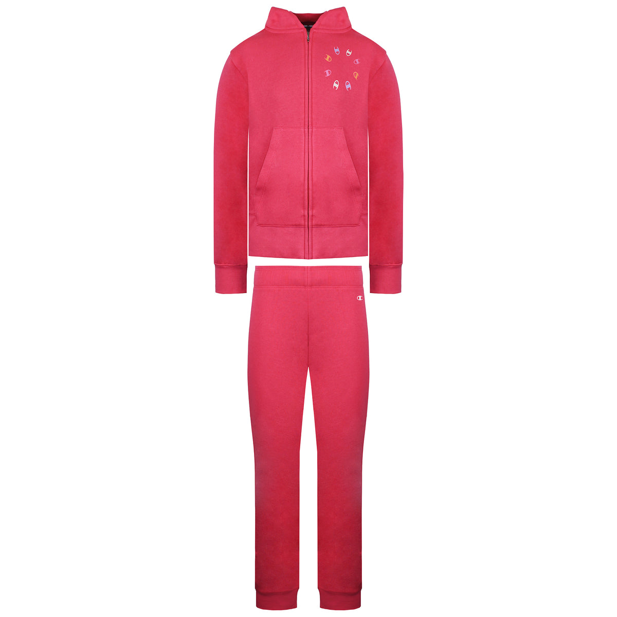 Champion Logo Kids Pink Tracksuit