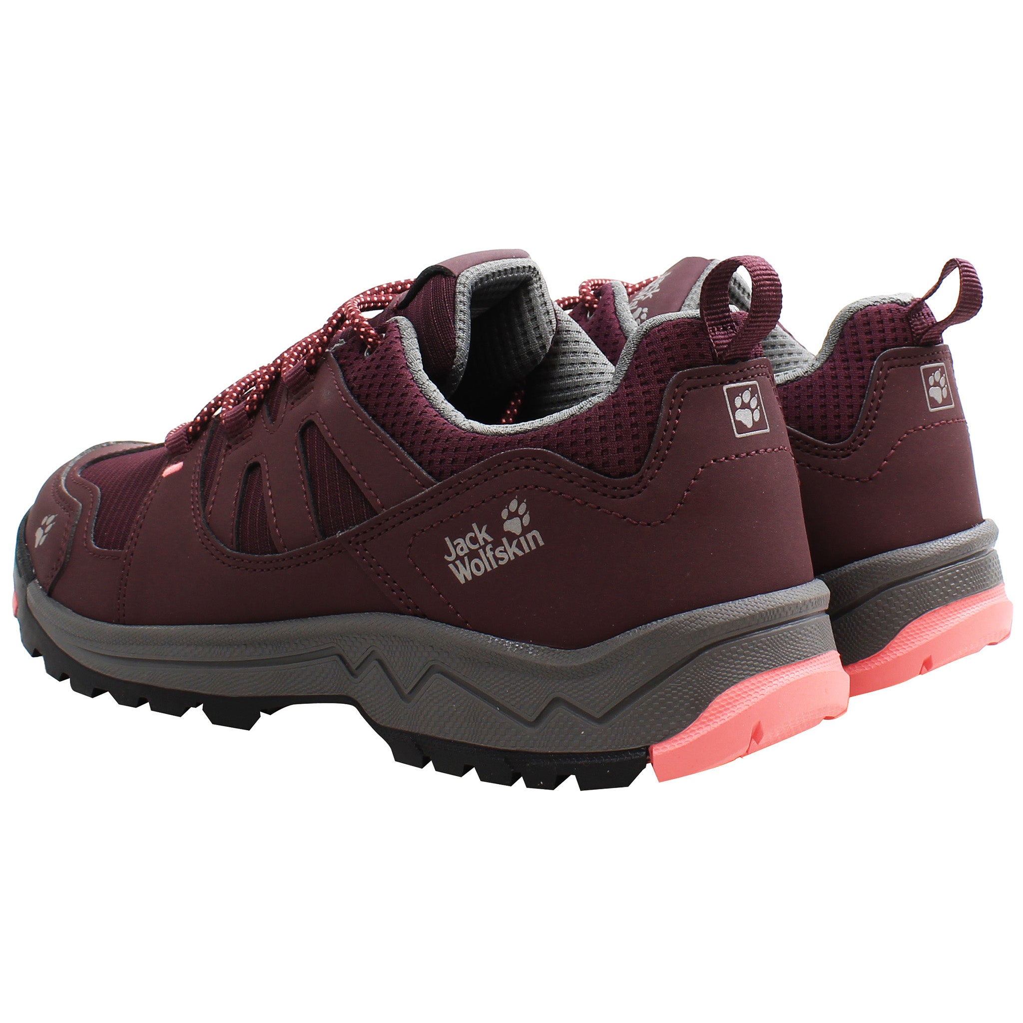 Jack Wolfskin Wolf Hiker Kids Burgundy Mid Shoes